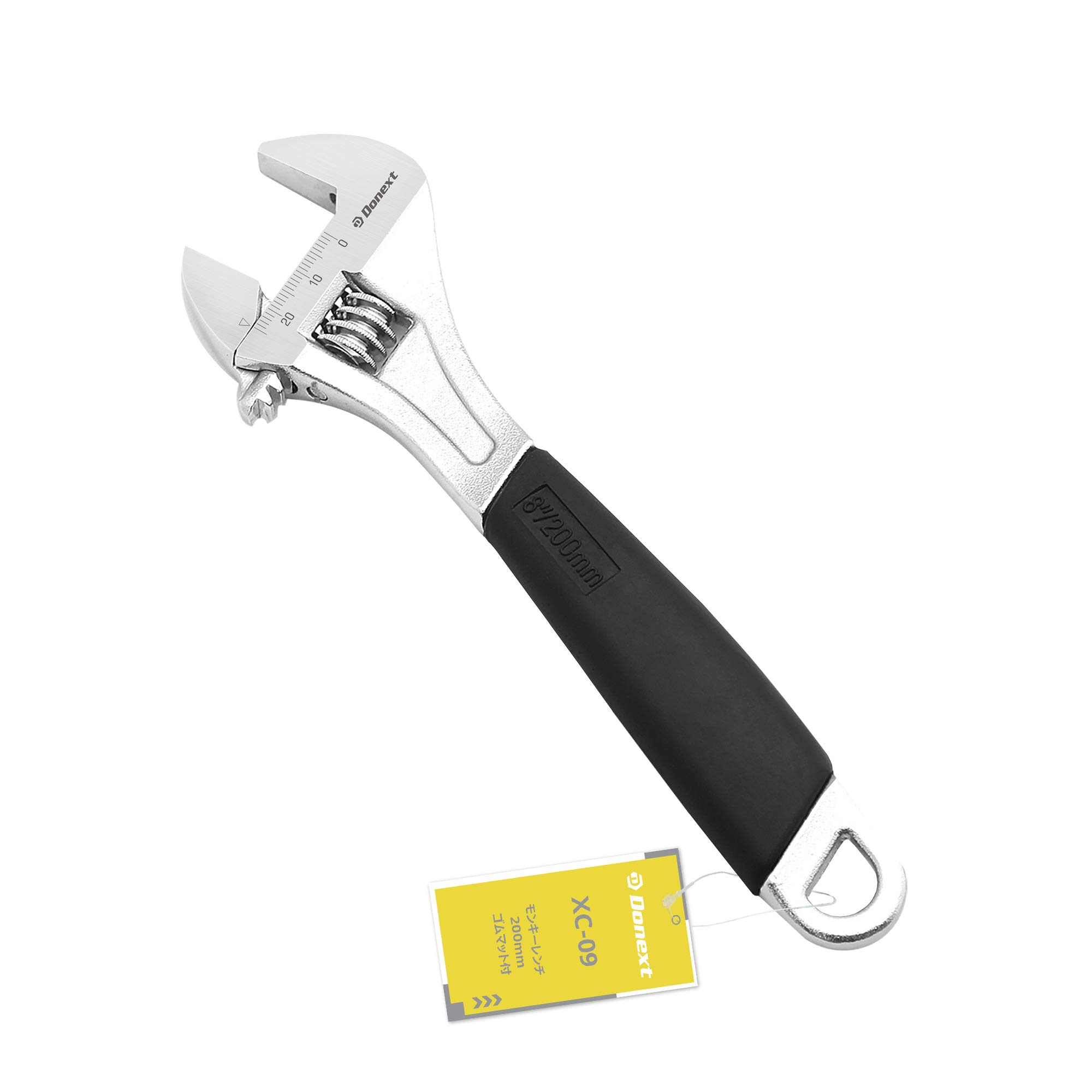 Amazon | Donext モンキーレンチ 200mm 最大口開き25mm 目盛付